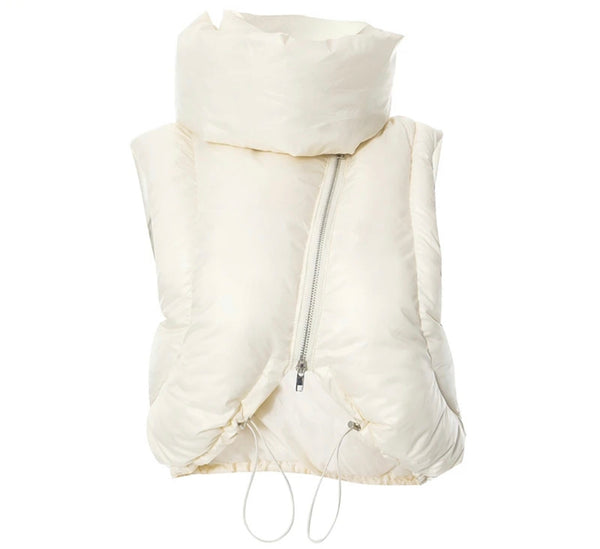 Zoie Puffer Vest - Apricot