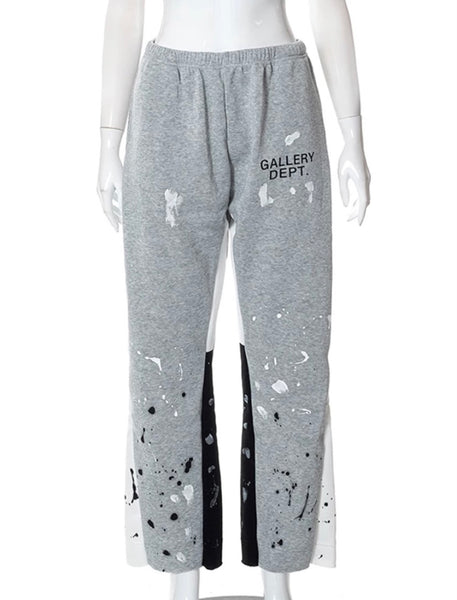 GD Women's Paint Splattered Loose Fit Sweatpants